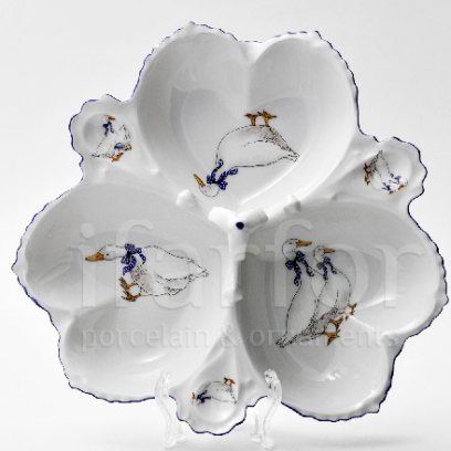 Менажница 3-х секционная Корона Гуси Queens crown