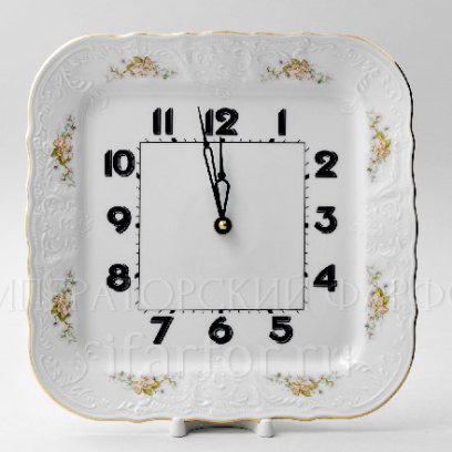Часы квадратные Бернадотт Зеленый цветок Бернадотт