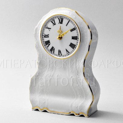 Часы каминные Бернадотт Белый узор Бернадотт