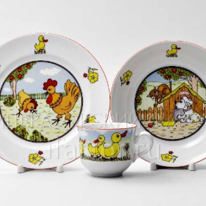 Комплект детский в подарочной коробке Птичий двор 1/3 THUN