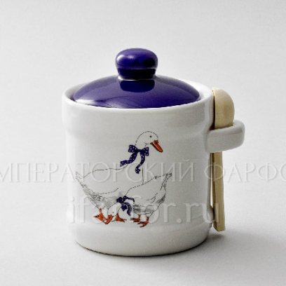 Банка для сыпучих продуктов с ложкой Гуси 1/2 Royal Classics