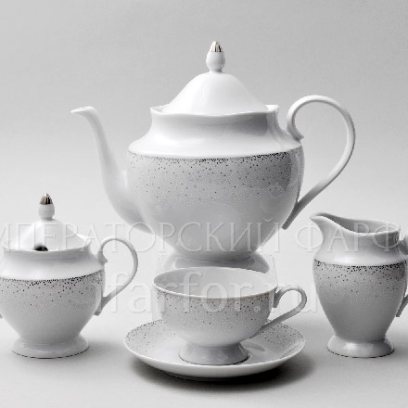 Сервиз чайный Бисер серебристый 6/15 Repast