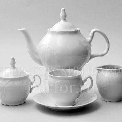 Сервиз чайный Бернадотт Недекорированный 6/17 Бернадотт бочка