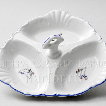 Менажница 3-х секционная Гуси Боттичелли