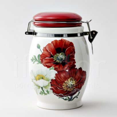 Банка для сыпучих продуктов Маки Royal Classics