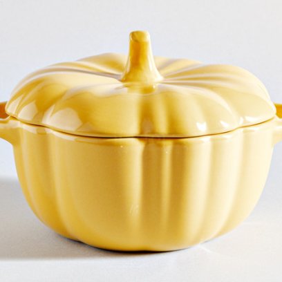 Форма для запекания с крышкой «Pumpkin желтая» Форма: Repast. Керамика