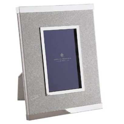 Фоторамка посеребренная Fibre (серебристый) Прямоугольная