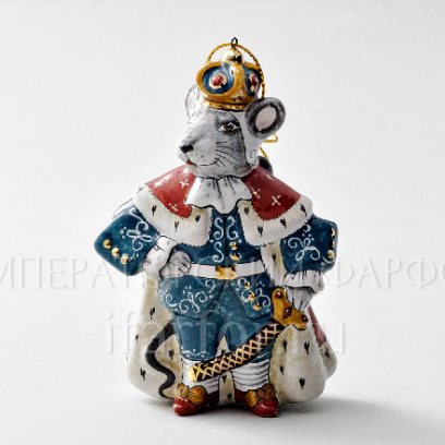 Елочная игрушка Мышиный король Мышиный король в зеленом камзоле