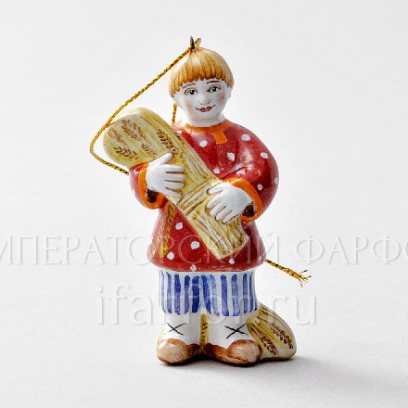 Елочная игрушка Мальчик со снопом
