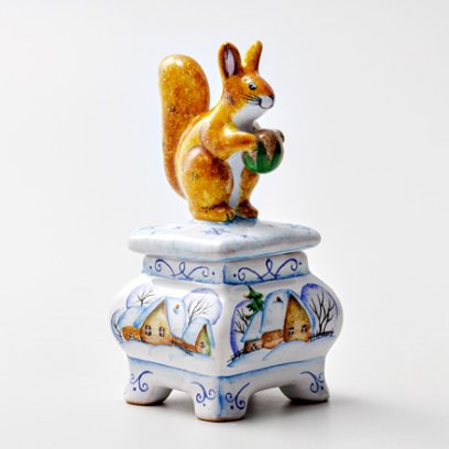Шкатулка Шкатулка с белочкой. Зима Шкатулка с белочкой