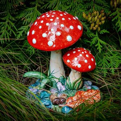 Скульптура Мухоморы