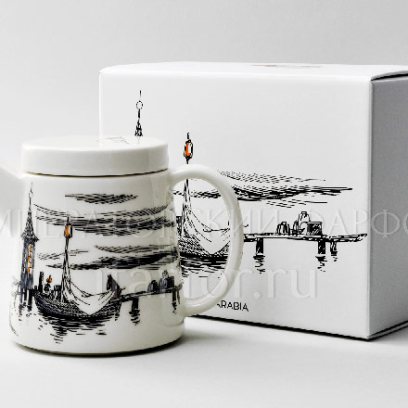 Чайник в подарочной коробке «К истокам» Форма: Arabia MOOMIN. Фарфор. 700 мл.