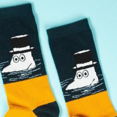 Носки мужские «Муми-папа пловец» Форма: Arabia MOOMIN. Хлопок, полиамид, эластан