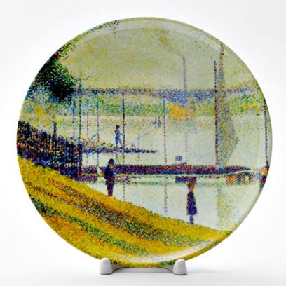 Декоративная тарелка Мост в Курбевуа