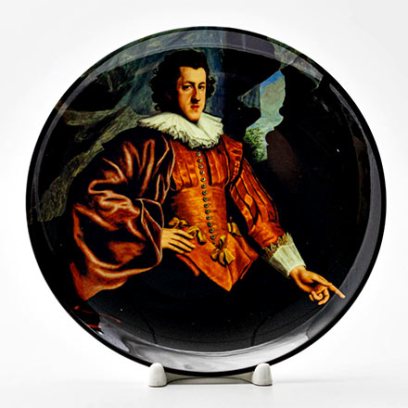 Декоративная тарелка Портрет Фрэнсис Оуэн в костюме Ван Дайка