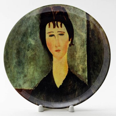 Декоративная тарелка Грустная девушка