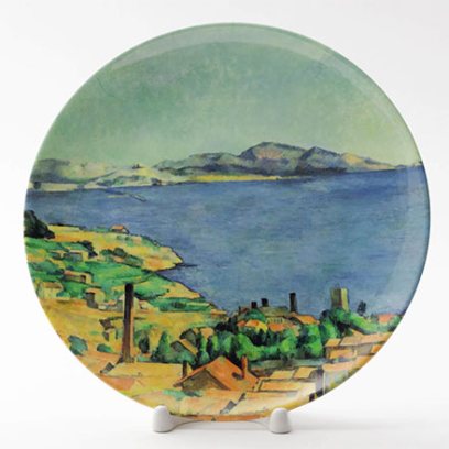 Декоративная тарелка Вид на залив в Марселе со стороны Эстака
