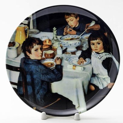 Декоративная тарелка За завтраком