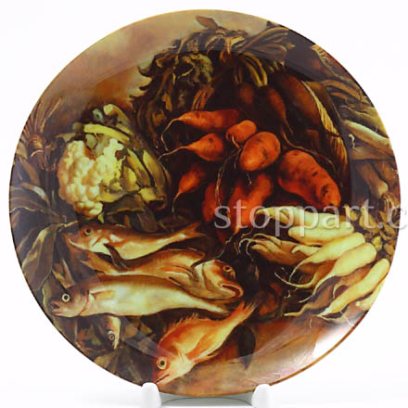 Декоративная тарелка Рыба на зелени.1935 г.