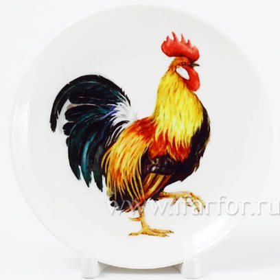 Декоративная тарелка «Петушок- золотой гребешок»