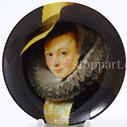 Декоративная тарелка Изабелла Брандт (в шляпе)