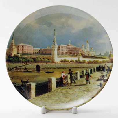 Декоративная тарелка Вид на Кремль с Москворецкого моста