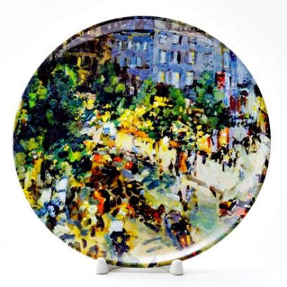Декоративная тарелка Париж. Бульвар Капуцинок