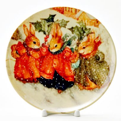 Декоративная тарелка Три кролика