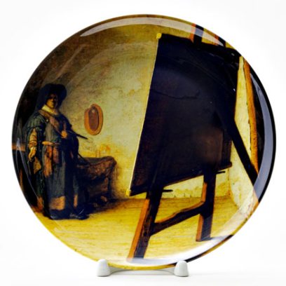 Декоративная тарелка Художник в мастерской