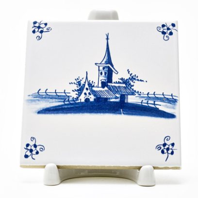 Изразец Голландский. Башня с флюгером