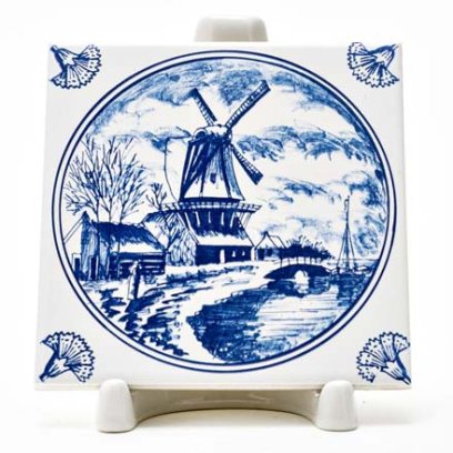 Изразец Голландский. Мельница 4