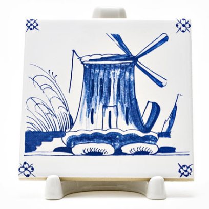 Изразец Голландский. Мельница 14