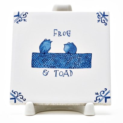 Изразец Голландский. Две лягушки