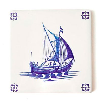 Изразец Голландский. Парусник 4