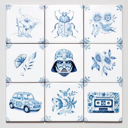 Набор изразцов Голландский. Ретро