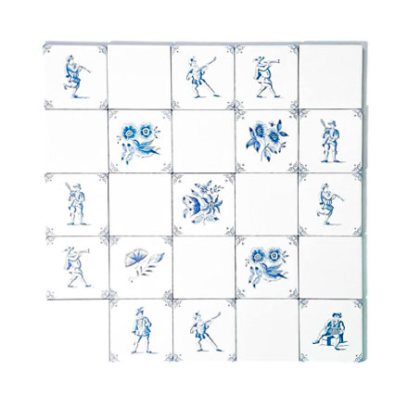 Набор изразцов Голландский. Цветочная симфония