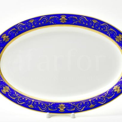 Блюдо овальное Кобальт Империал