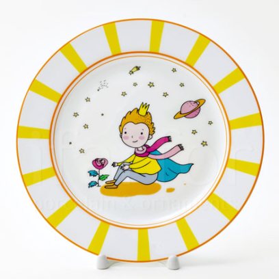 Тарелка десертная Маленький принц. Лимонный