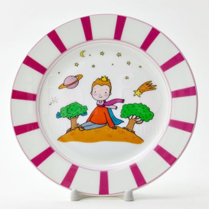 Тарелка десертная Маленький принц. Черничный