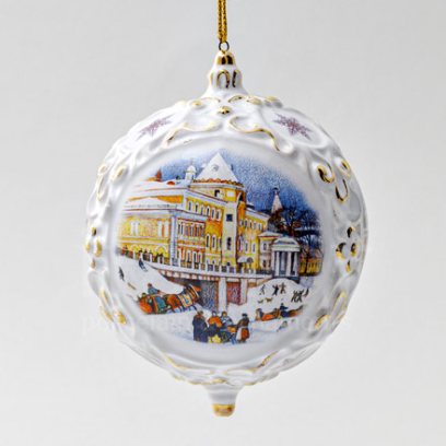 Елочная игрушка Шар средний Гулянья