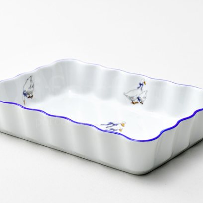 Форма для запекания с волнистым краем Гуси Прямоугольная