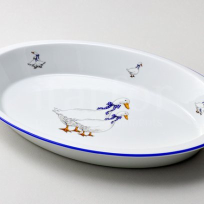 Форма для запекания овальная Гуси Овальная