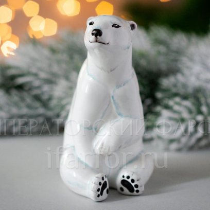 Елочная игрушка Белый медведь
