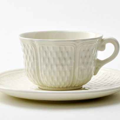 Чашка с блюдцем чайная PONT AUX CHOUX WHITE 1/2 GIEN Прованс