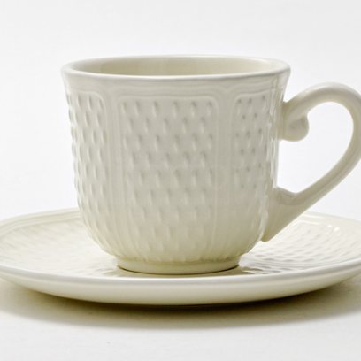 Чашка с блюдцем чайная PONT AUX CHOUX WHITE 1/2 GIEN Прованс
