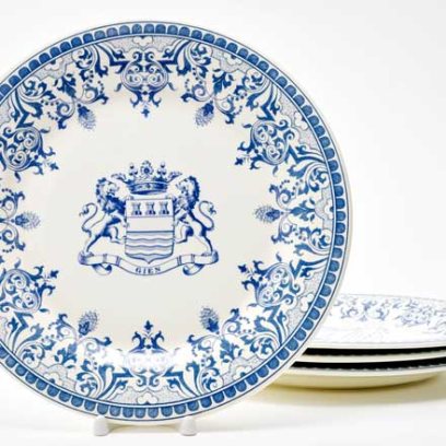 Набор тарелок столовый BLASON DEPAREILLEES BLEU GIEN Шампань