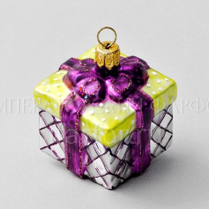 Елочная игрушка Подарок в коробке