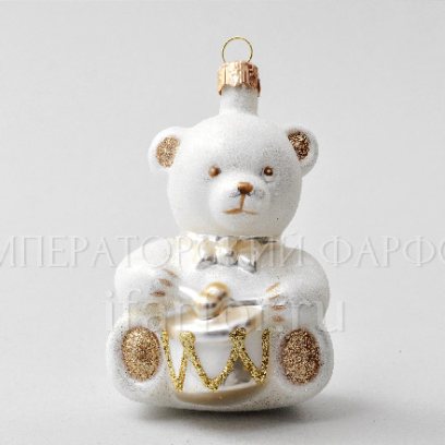 Елочная игрушка Мишка Тедди. Мишка Тедди с барабаном