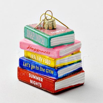 Елочная игрушка Стопка книг