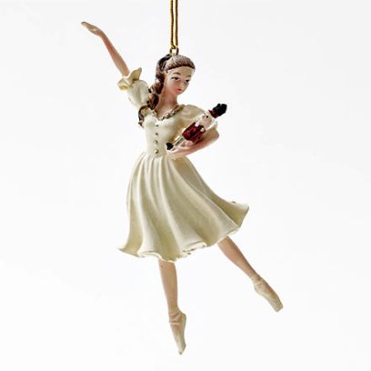 Елочная игрушка Балерина со щелкунчиком 1